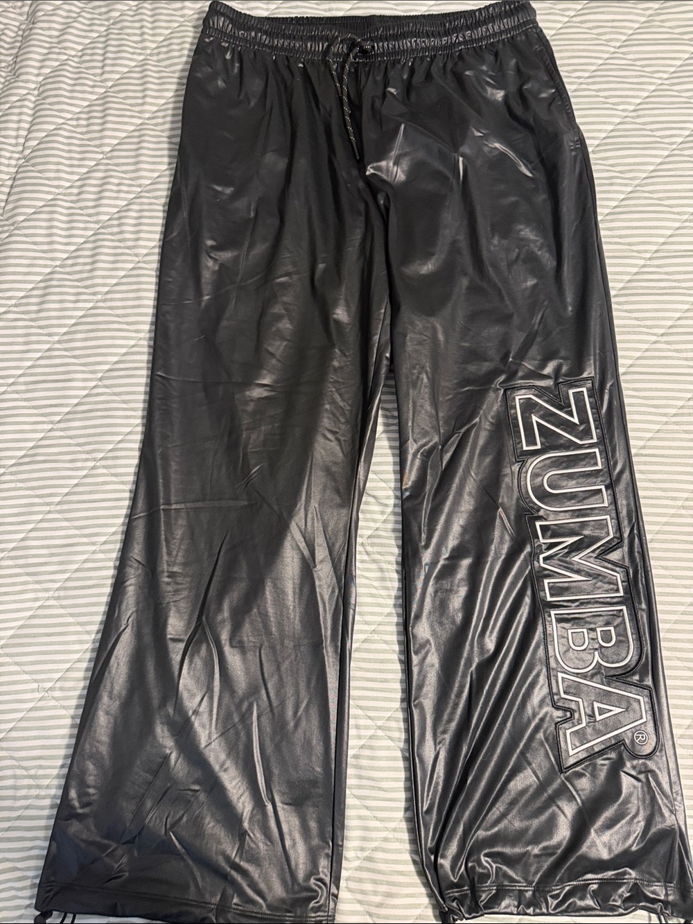 Zumba Fitness unisex Black Logo Wide-Leg Joggers